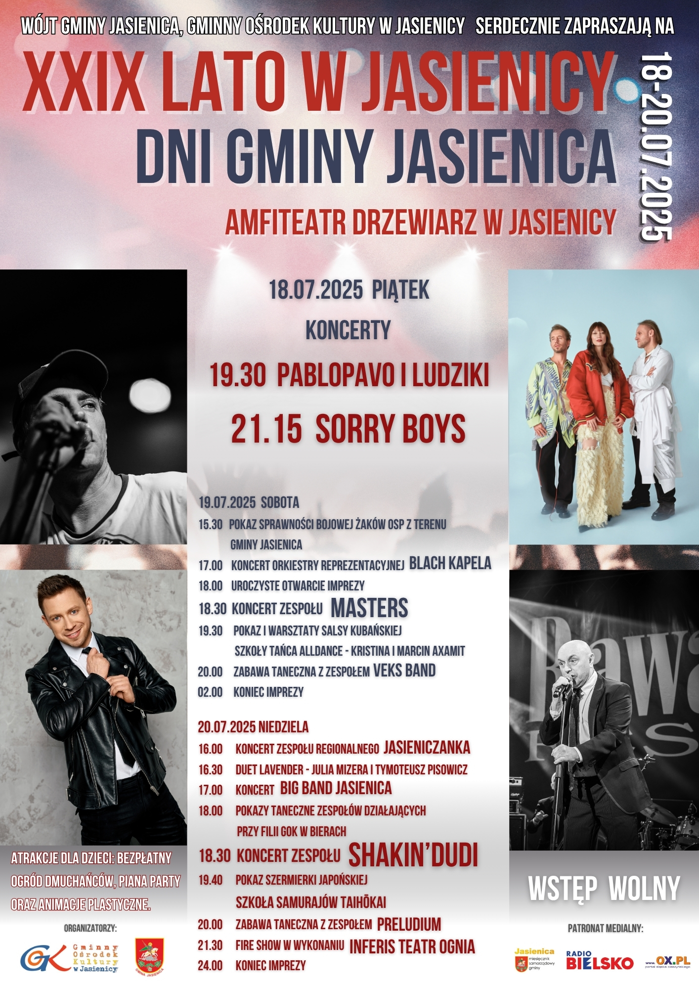  XXIX LATO W JASIENICY- DNI GMINY JASIENICA  - plakat