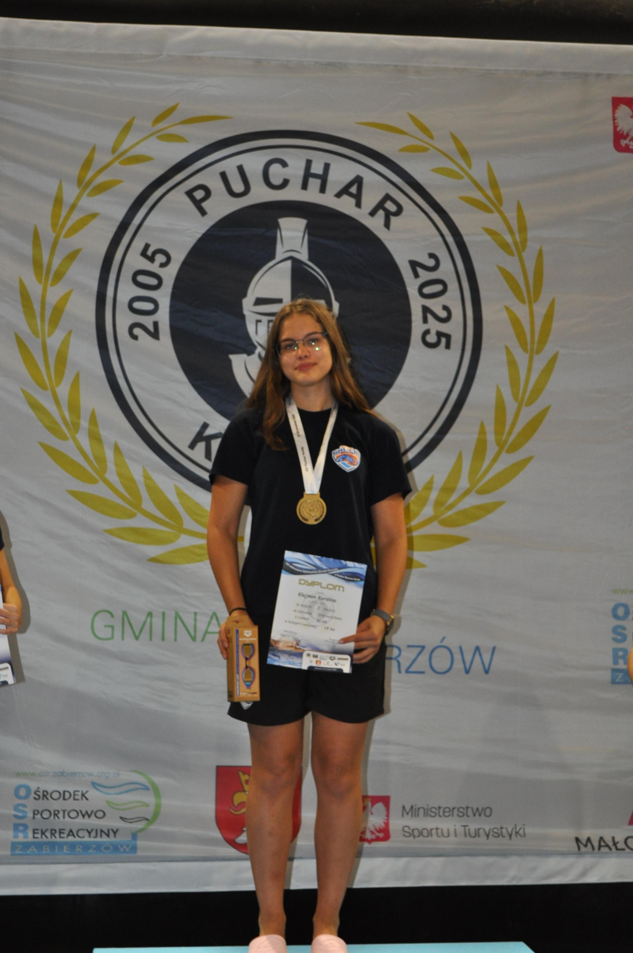 Karolina na podium,