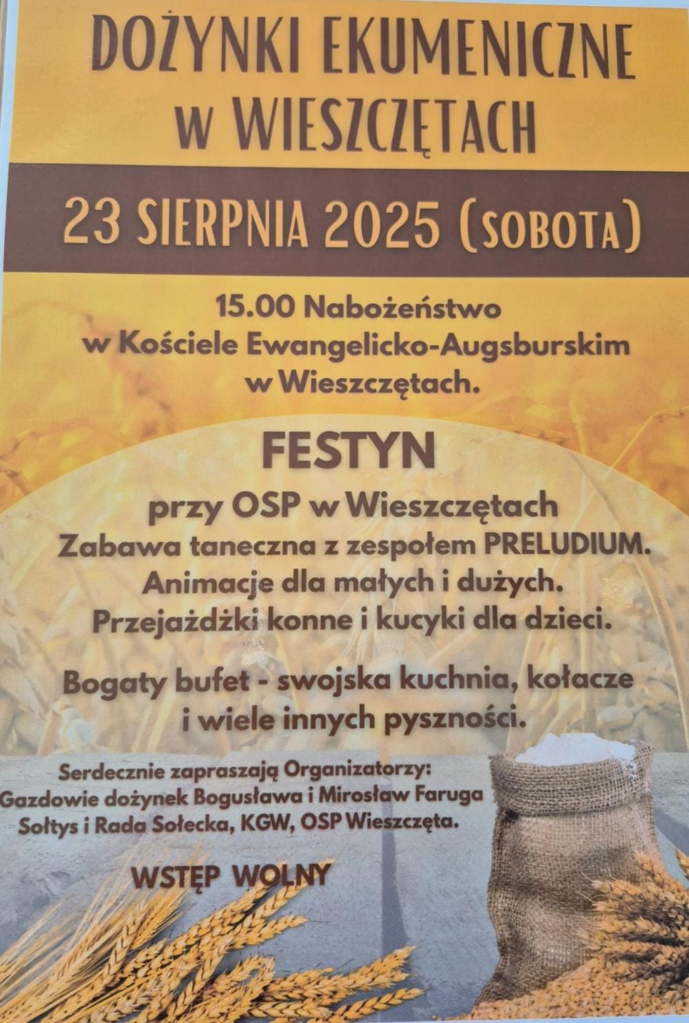 Plakat wydarzenia.