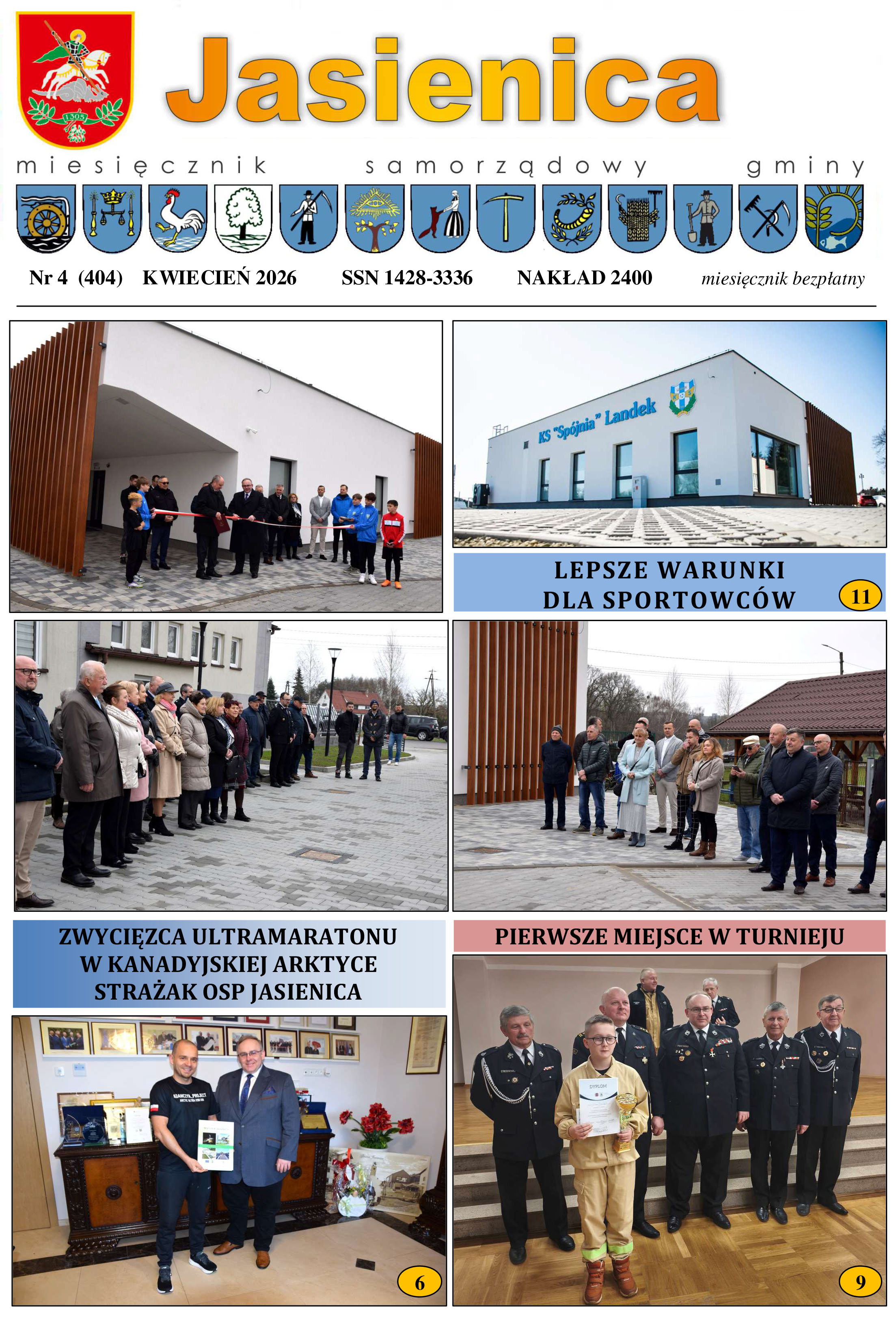 Okładka kwietniowego numeru miesięcznika Jasienica.