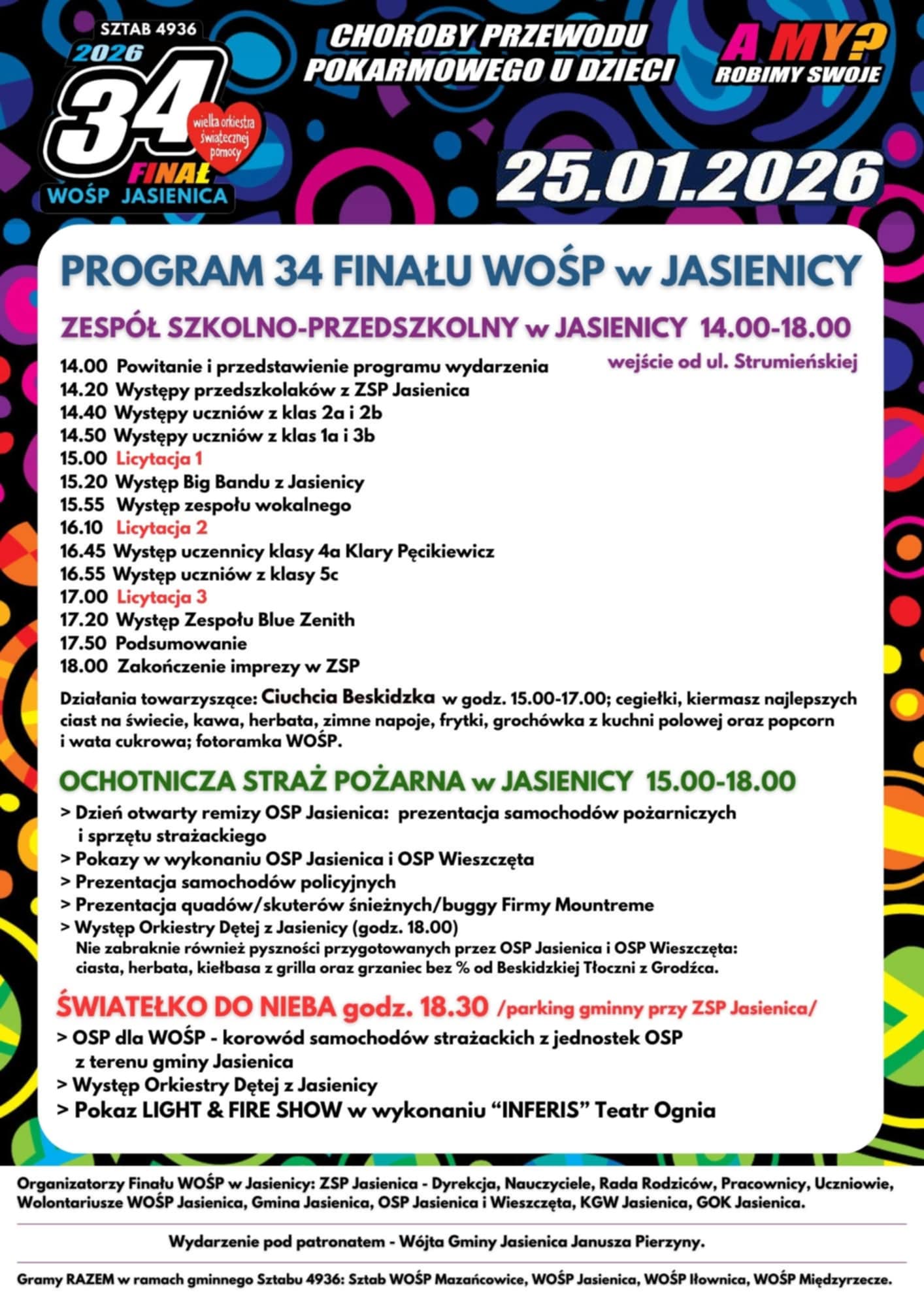 PLAKAT - WOŚP JASIENICA