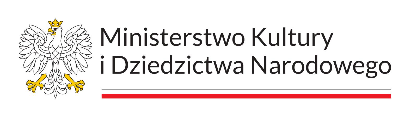 Logo Ministerstwa Kultury i Dziedzictwa Narodowego.