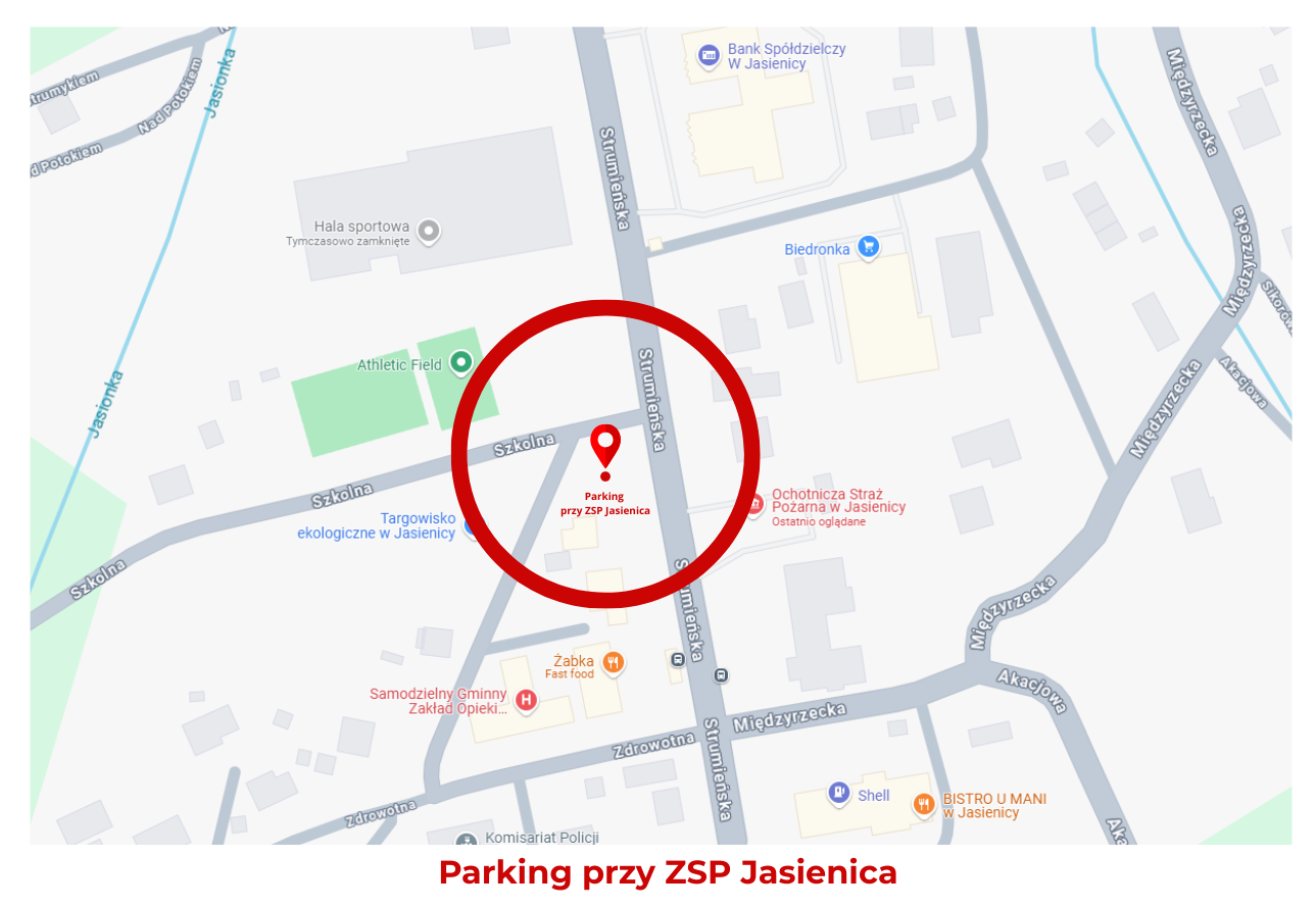 ZSP Jasienica - parking punkt