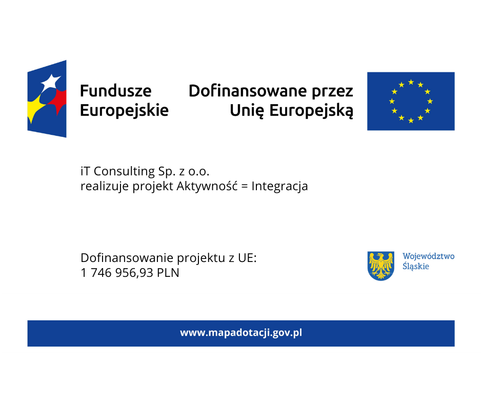Loga z informacjami o projekcie.