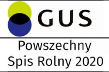 Logo Głównego Urzędu Statystycznego z napisem Powszechny Spis Rolny 2020