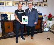 Ultramaratończyk w Urzędzie Gminy Jasienica