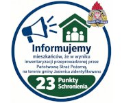 Punkty schronienia w Gminie Jasienica